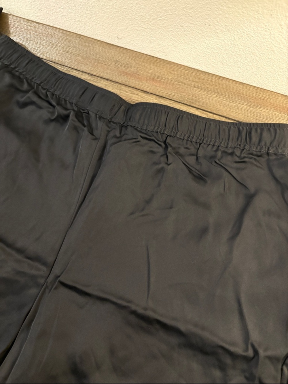 NWT [Tommy Bahama] Black Tencel Satin Drawstring Wide-Leg Pants Women’s XL - Picture 8 of 12
